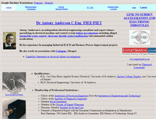 Tablet Screenshot of antony-anderson.com